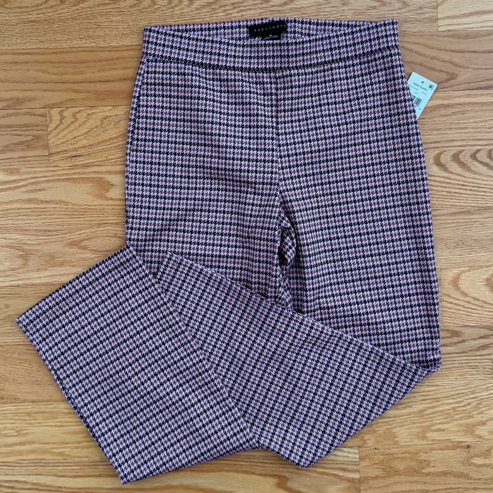 Sanctuary NWT Houndstooth Knit Kick Crop Pants (M)